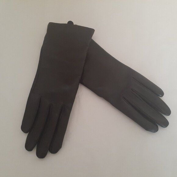 Preston & York Cashmere Lined Leather Gloves - Picture 1 of 11